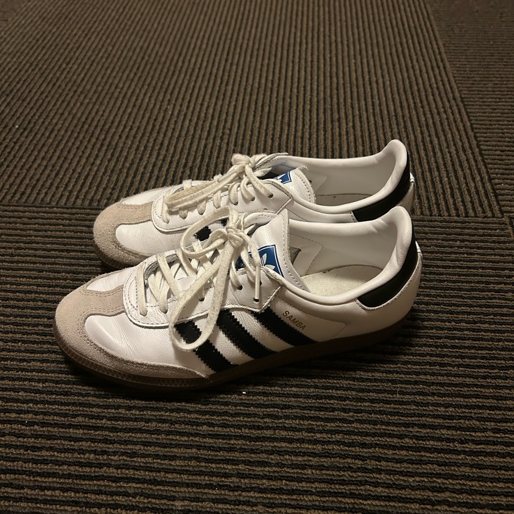 Adidas White and Black Sambas